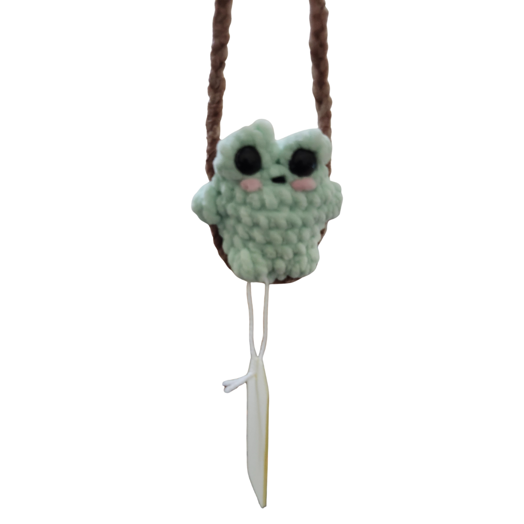 Mini Frog on a Swing