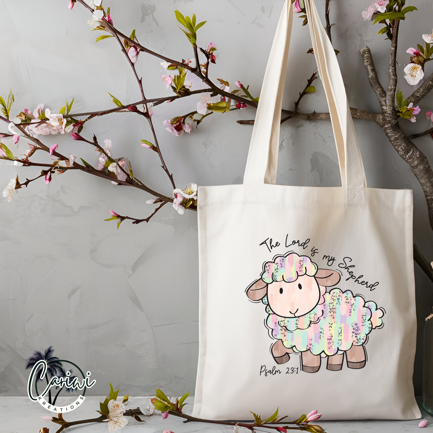 Tote - The Lord is my Shepherd - Pink Sheep