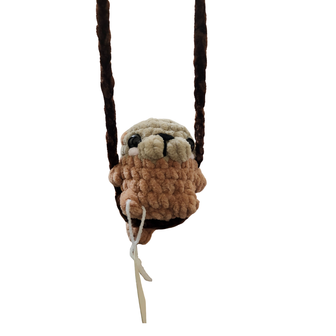 Walrus on a swing
