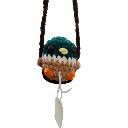 Mallard Bird on a Swing