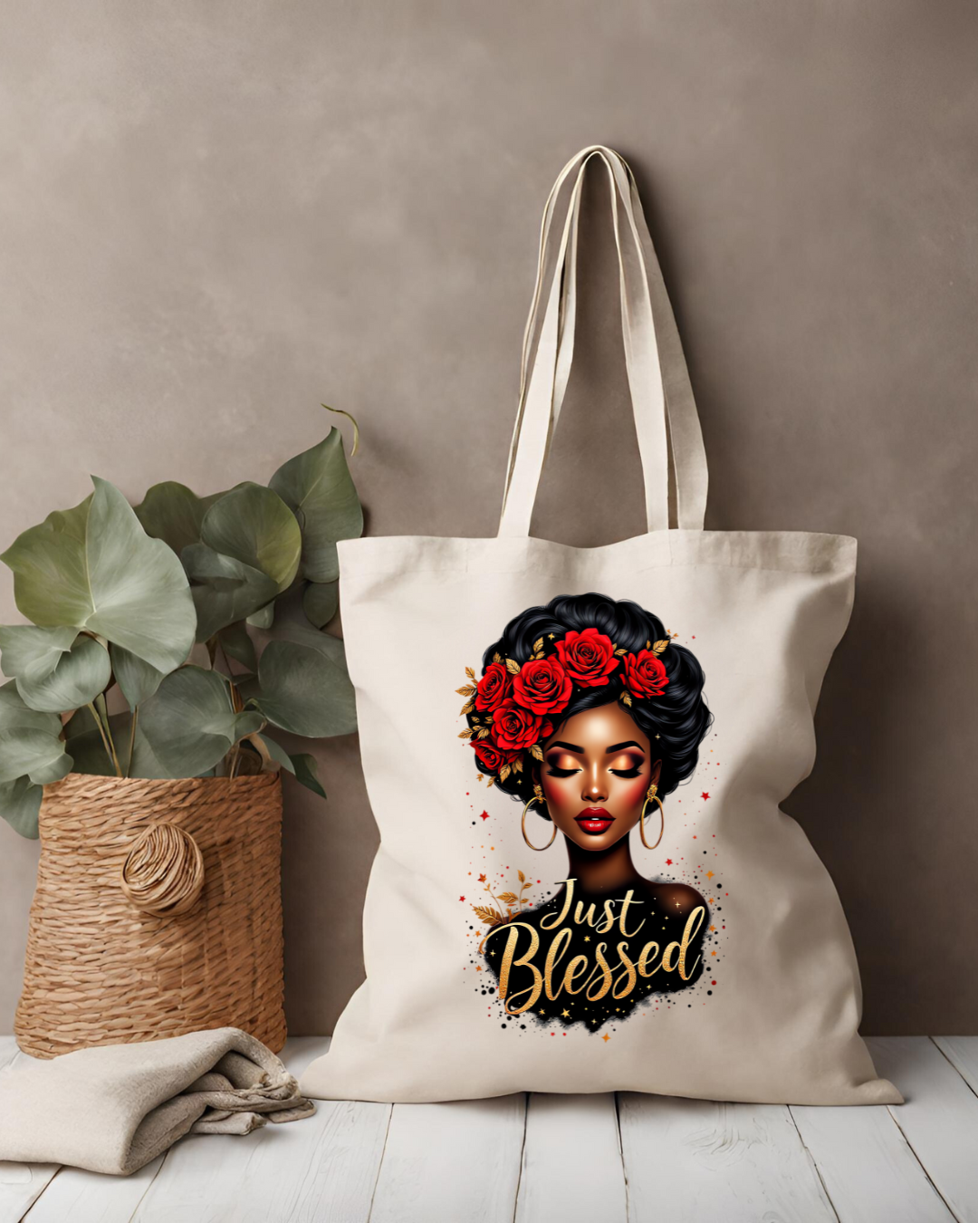 Just Blessed Tote Bag
